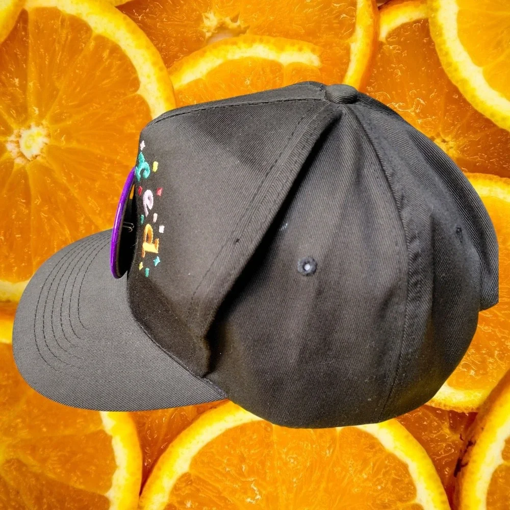 Retired Baseball Cap Fun Spinner Activity Hat‎ Black Embroidered Casual